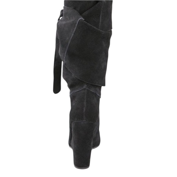 Jeffrey Campbell Ibiza Libby Suede Wrap Boots‎ Black Size 8 - Picture 4 of 10
